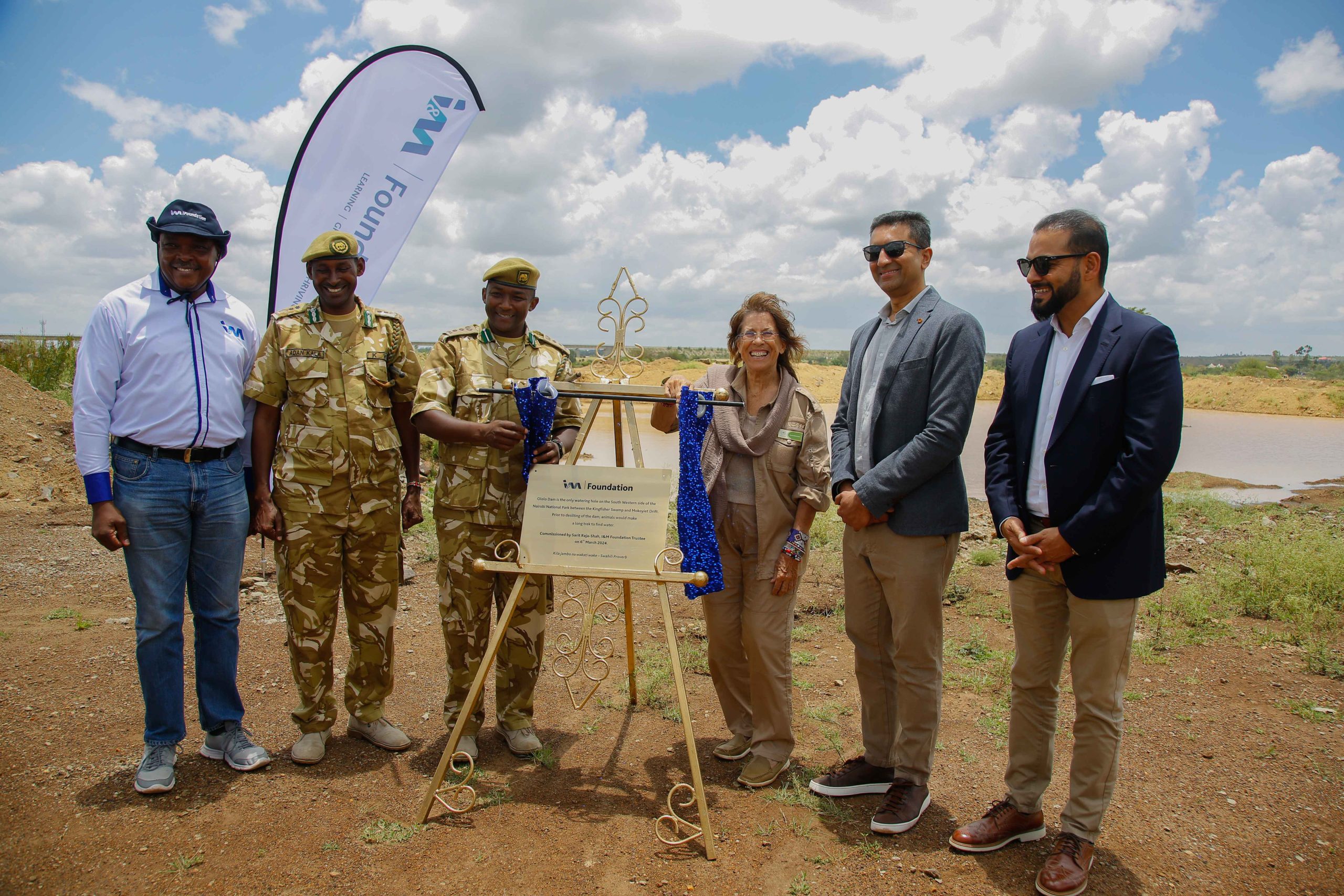 I&M Foundation hands over Ololo Dam  to Kenya Wildlife Service following successful desilting and rehabilitation project