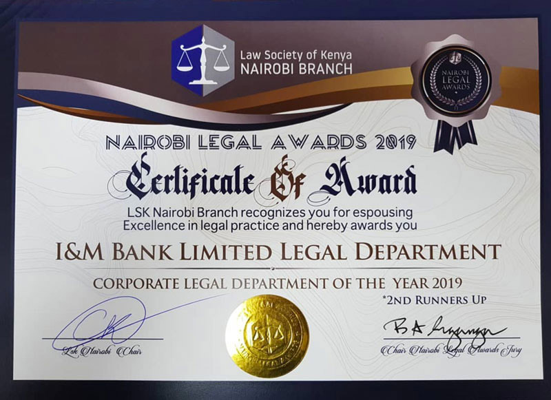 2019: Legal Awards