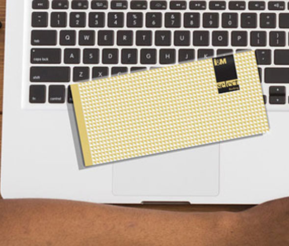 Specially designed cheque book